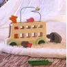 Bus'Animo, jeu d'éveil en bois VILAC - Sarah Betz 7106