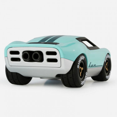 Voiture Playforever mini Ken Parton bleue pâle