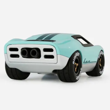 Voiture Playforever mini Ken Parton bleue pâle