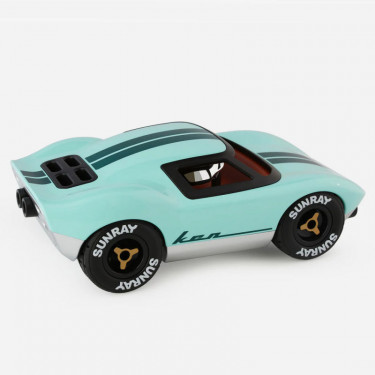 Voiture Playforever mini Ken Parton bleue pâle