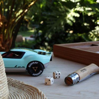 Voiture Playforever mini Ken Parton bleue pâle