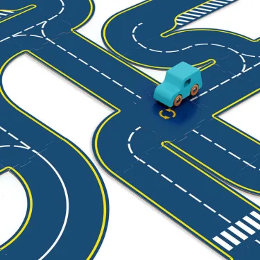 Circuit de routes réversible en carton Vilacity VILAC 2350