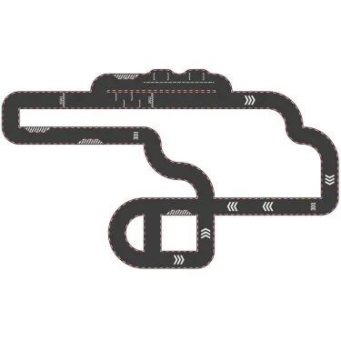 Circuit de routes réversible en carton Vilacity VILAC 2350