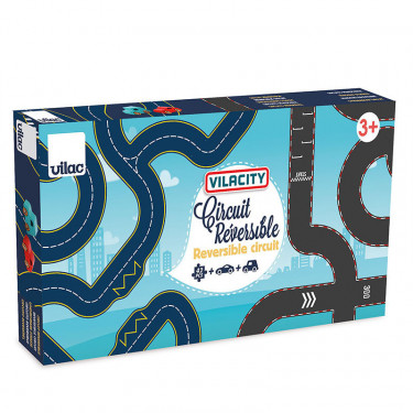 Circuit de routes réversible en carton Vilacity VILAC 2350