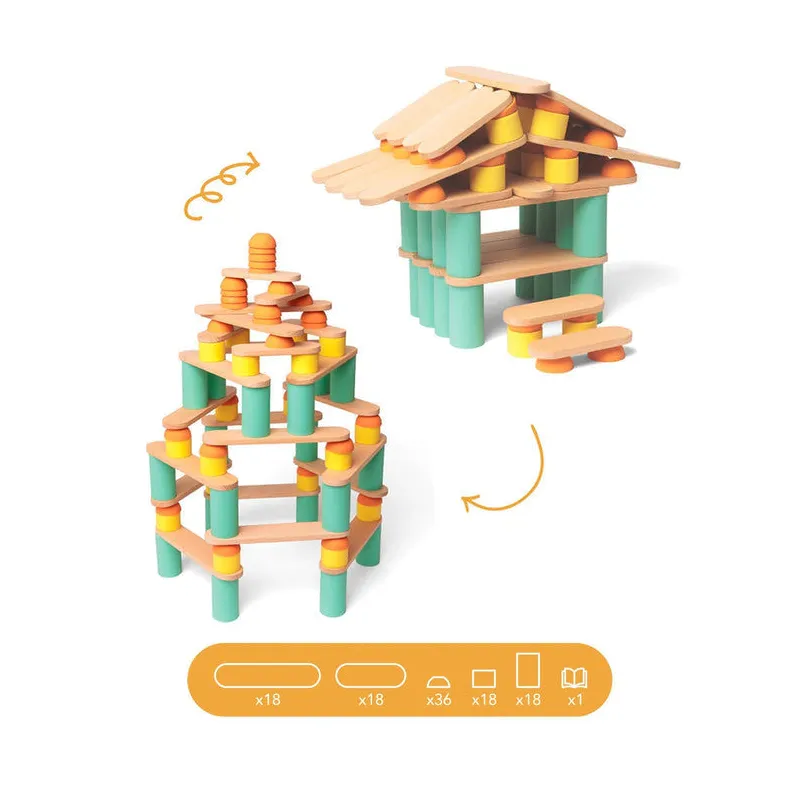 STIX jeu de construction libre - OPPI kit 108 pièces