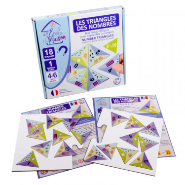 Jeu magnétique "Les triangles des nombres" SEPP jeux de l'école à la maison