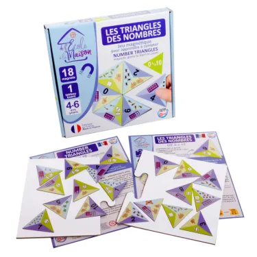 Jeu magnétique "Les triangles des nombres" SEPP jeux de l'école à la maison