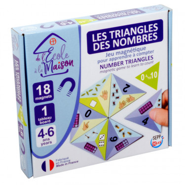 Jeu magnétique "Les triangles des nombres" SEPP jeux de l'école à la maison