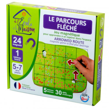 Jeu magnétique "Le parcours fléché" SEPP jeux de l'école à la maison