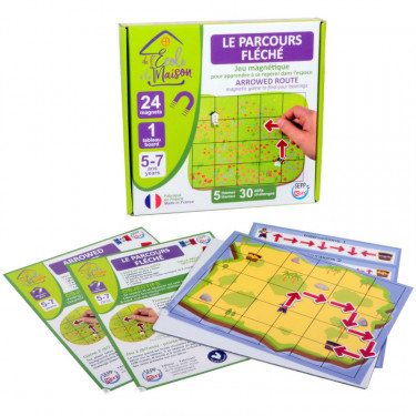 Jeu magnétique "Le parcours fléché" SEPP jeux de l'école à la maison