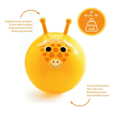Ballon sauteur 'Jumpy Gigi' DJECO 0182