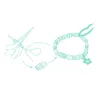 "Chics et dorés" Perles de papier et bracelets à créer DIY DJECO 7972