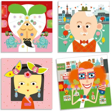 Tous différents - stickers DJECO 8934