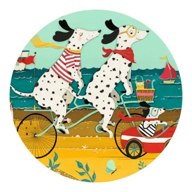 Ollie le dalmatien, puzzle silhouette 24 pcs DJECO 7286