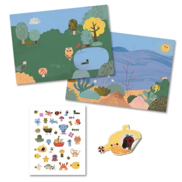 Stickers épais et repositionnables "Summertime" DJECO 9949