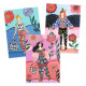"Tendance WAX" 8 cartes avec collages motifs DJECO 9307