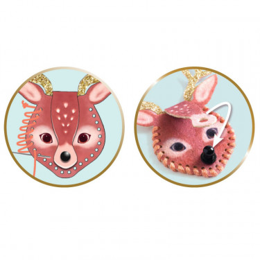 3 colliers à secrets à créer "Etincelants" DIY DJECO 7997