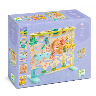 Toboggan à palets "Cascadou" - Jouet d'éveil en bois DJECO 6403