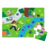Coffret 5 jeux "A la ferme" DJECO 8275 - Memo Domino Loto Puzzle Ludo