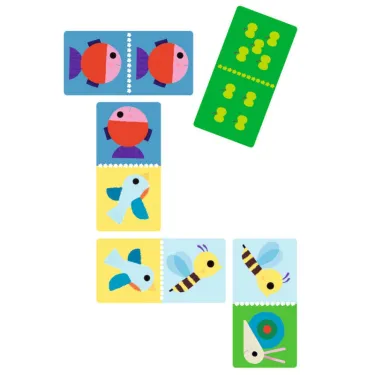 Coffret 5 jeux "A la ferme" DJECO 8275 - Memo Domino Loto Puzzle Ludo