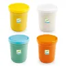 4 pots de pâte à modeler pailletée DJECO 9029