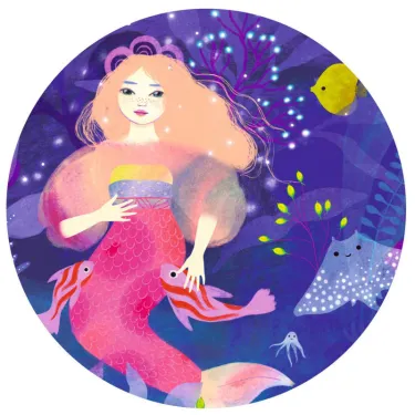 Ella la Sirène, puzzle 36 pcs silhouette DJECO 7303