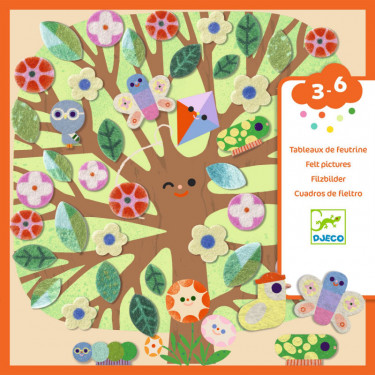 Tableaux de feutrine "La ronde des saisons" DJECO 0089