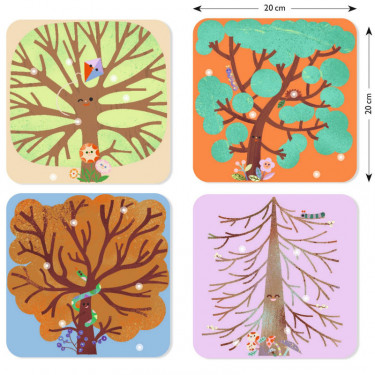 Tableaux de feutrine "La ronde des saisons" DJECO 0089