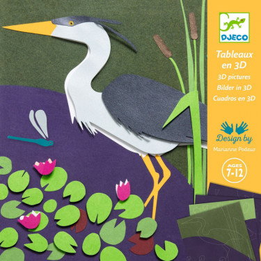 "Au bord de l'eau" Tableaux en 3D - DJECO 9456