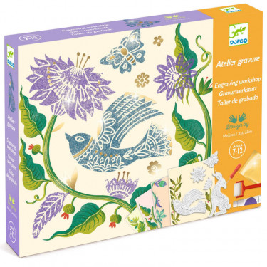 Coffret Atelier Gravure "Passiflore" DJECO 9352