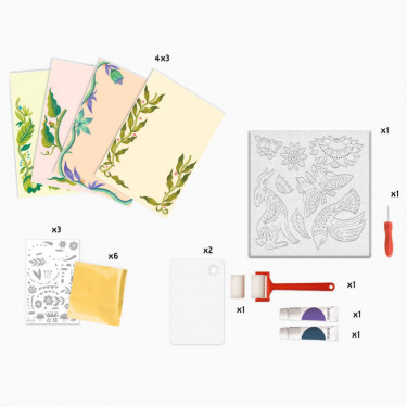 Coffret Atelier Gravure "Passiflore" DJECO 9352