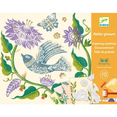 Coffret Atelier Gravure "Passiflore" DJECO 9352