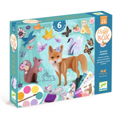Fluffy Box Coffret d'activités créatives pour enfant DJECO 9329
