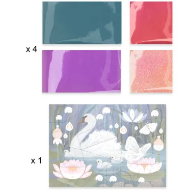 Fluffy Box Coffret d'activités créatives pour enfant DJECO 9329