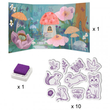 Fluffy Box Coffret d'activités créatives pour enfant DJECO 9329