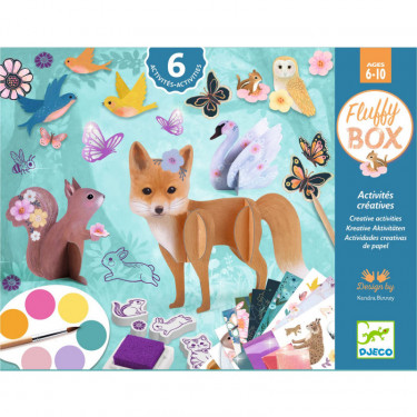 Fluffy Box Coffret d'activités créatives pour enfant DJECO 9329