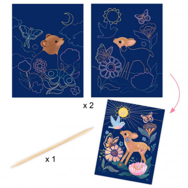 Fluffy Box Coffret d'activités créatives pour enfant DJECO 9329