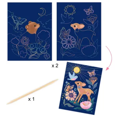 Fluffy Box Coffret d'activités créatives pour enfant DJECO 9329