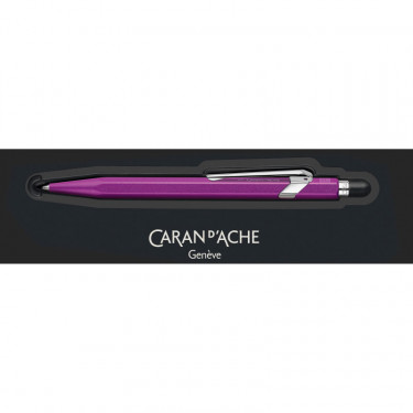 Stylo Bille Violet 849™ Collection Colormat-X Line avec étui - Caran d'Ache