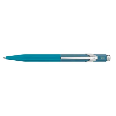 Stylo Bille 849™ Paul Smith avec étui - Caran d'Ache - Bleu cyan/Bleu acier