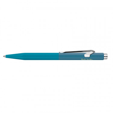 Stylo Bille 849™ Paul Smith avec étui - Caran d'Ache - Bleu cyan/Bleu acier