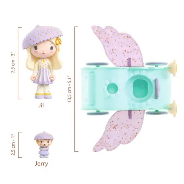 Jil & Jerry Tinycar figurine tinyly Djeco 6939