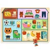 "Puzzlo House" Puzzle en bois 22 pcs DJECO 1834