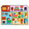 "Puzzlo House" Puzzle en bois 22 pcs DJECO 1834