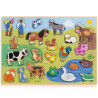 "Puzzlo Campo" Puzzle en bois 22 pcs DJECO 1835