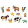 "Puzzlo Campo" Puzzle en bois 22 pcs DJECO 1835