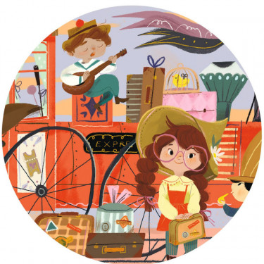 Le voyage de Mia, puzzle 36 pcs silhouette DJECO 7305