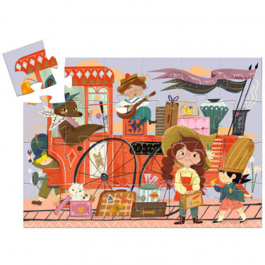 Le voyage de Mia, puzzle 36 pcs silhouette DJECO 7305