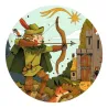 Robin des Bois, puzzle 36 pcs silhouette DJECO 7304