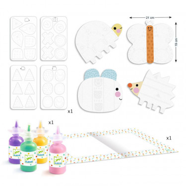 Peinture à doigts magique pour les petits "Petites formes" DJECO 8984